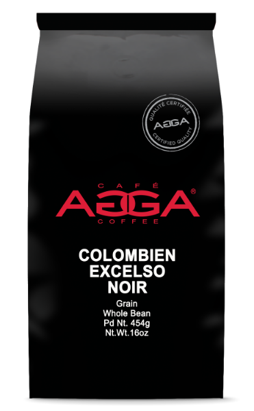 AGGA Colombien Noir 454g Grains/AGGA Black Colombian 454g Whole Bean