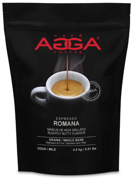 AGGA Espresso Romana 2500g Grains/AGGA Espresso Romana 2500g Whole Bean