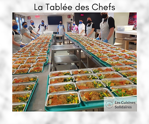 We were able to raise over $20,000 in collaboration with Les Cuisines Solidaires / La Tablée des Chefs - AGGA Coffee
